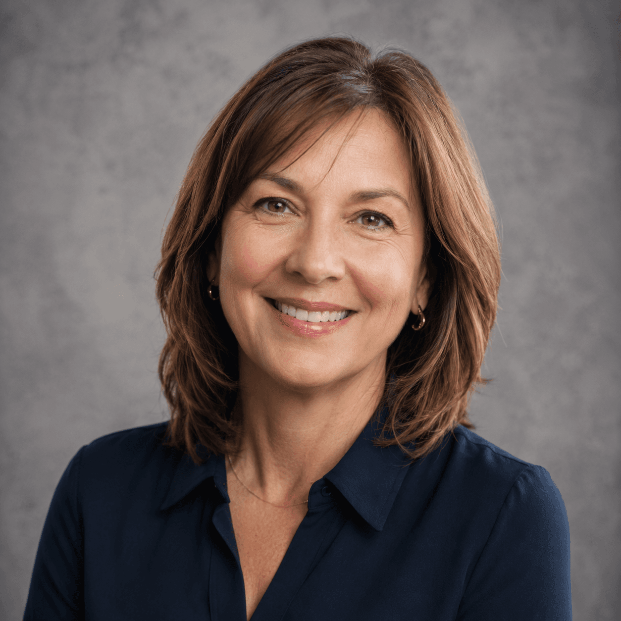 Portrait of Linda Morgan, bathroom renovation client.