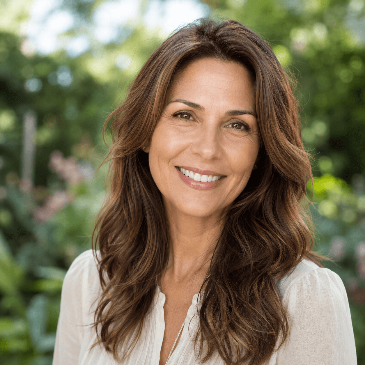 Portrait of Victoria Reed, bathroom renovation client.